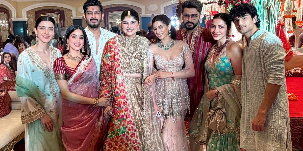 At Anshula Kapoor's Wedding Celebrations