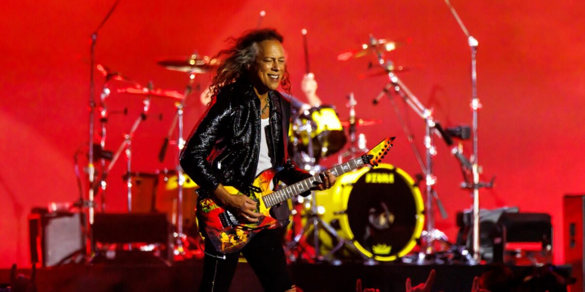 Karma: Metallica’s Kirk Hammett Falls Off Stage Days After Enraging Swifties