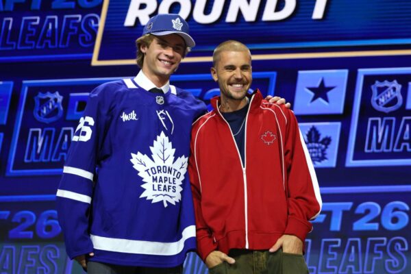 Justin Bieber Announces Number 1 Pick for Hometown Maple Leafs at 2026 NHL Draft