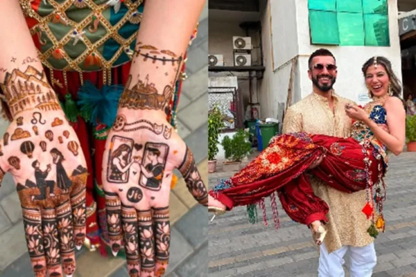 Bigg Boss OTT 2 Fame Palak Purswani's Bridal Mehendi Tells Her Love Story With Rohan Khanna