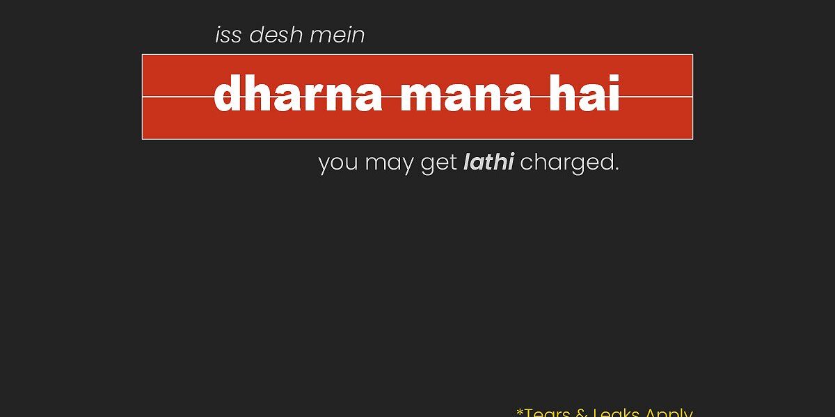 Youth Protests And Bollywood-Inspired Posters