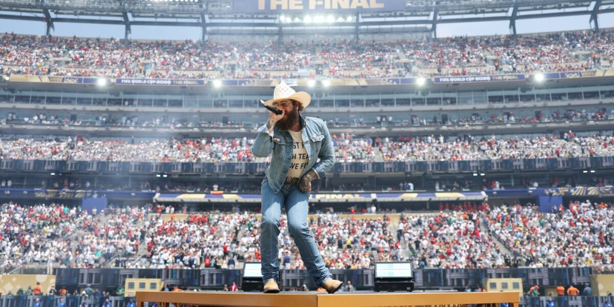 Post Malone Debuts New Song ‘Chrome Heartbreaker’ at World Cup Final Pregame Ceremony