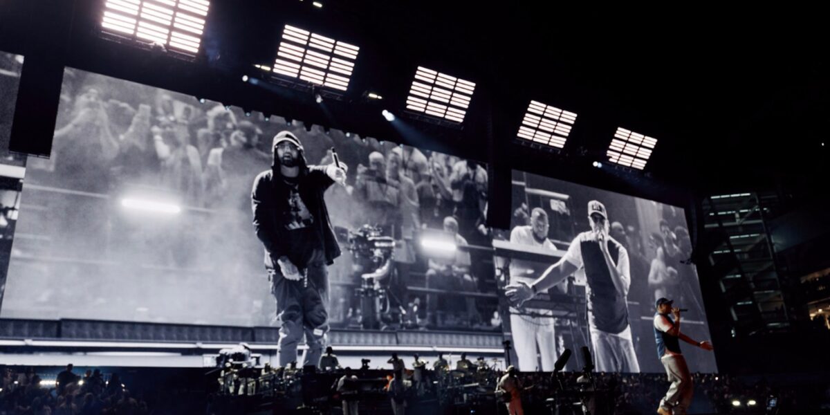 See Jay-Z Bring Out Eminem, Pharrell Williams at Yankee Stadium Night 2