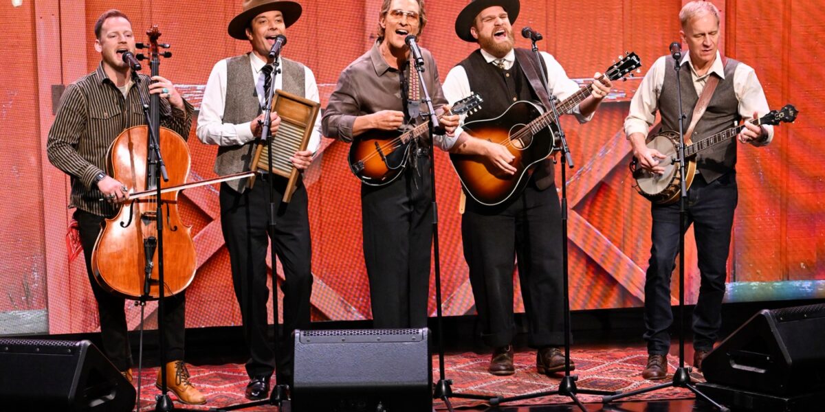 Matthew McConaughey Gives Ella Langley’s ‘Choosin’ Texas’ a Bluegrass Spin on ‘Fallon’