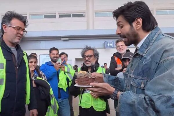 Kartik Aaryan returns to Captain India sets after National Award win, receives warm welcome from crew